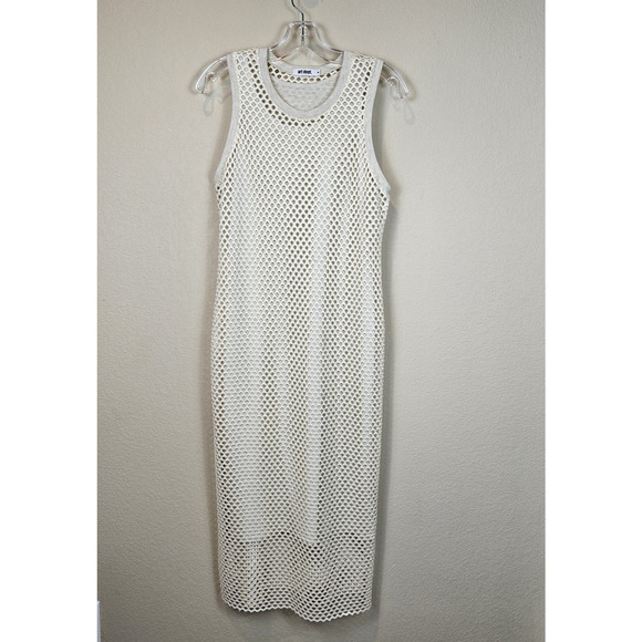 Art Dept Cage Dress Designer Minimalist Luxe Modern Maxi Crochet Celeb Womens M - Picture 3 of 13